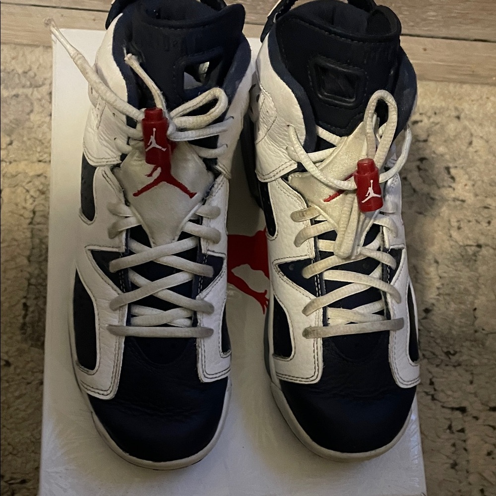Jordan Athletic Shoes - Navy and White